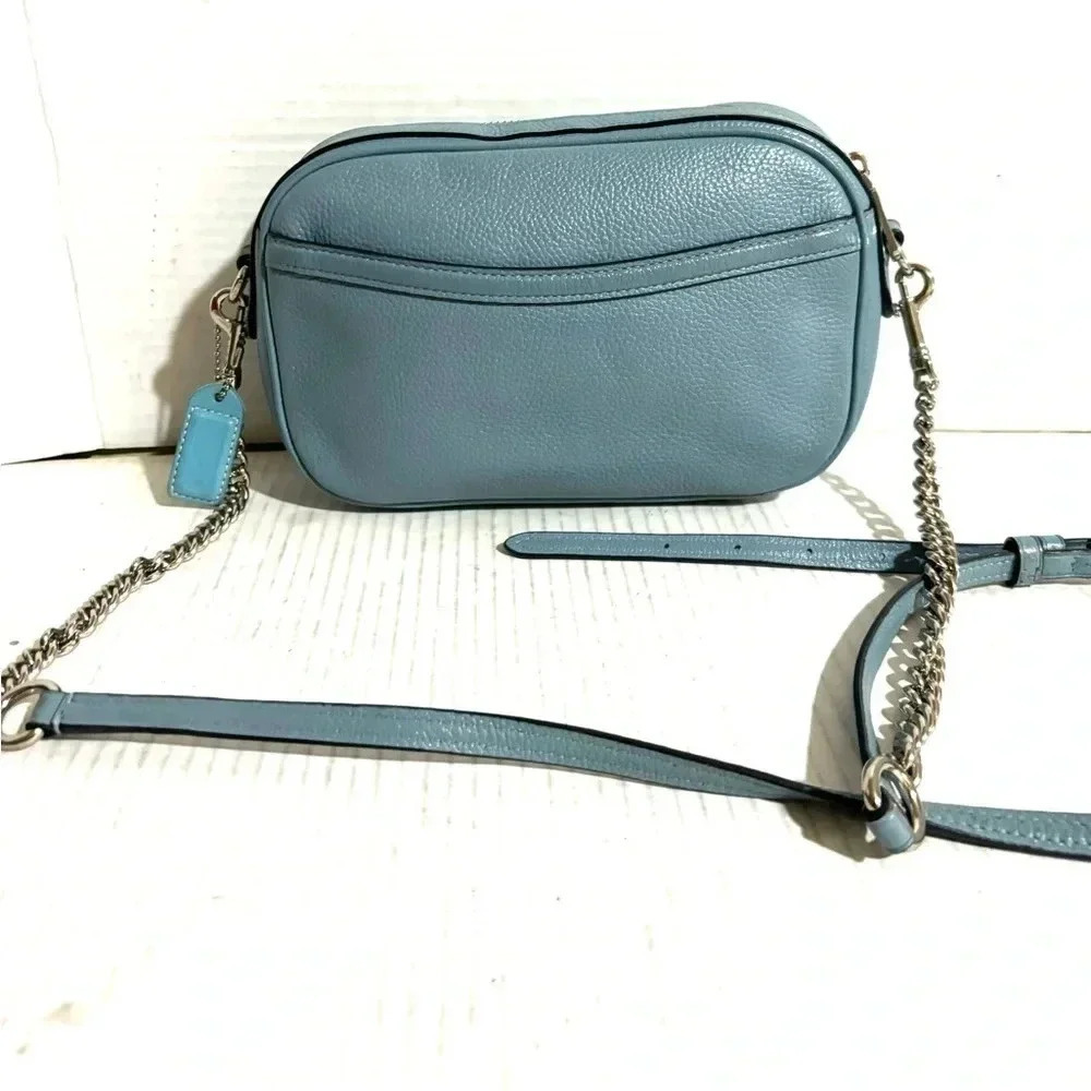 Coach blue leather crossbody handbag - Picture 2 of 12